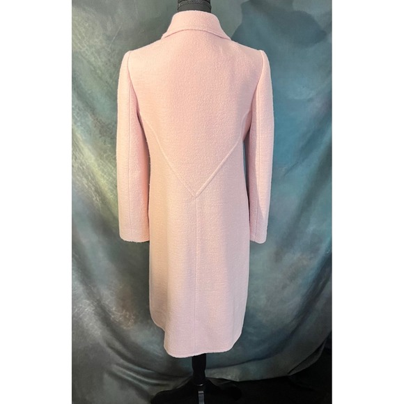 Tory Burch Colette Pink Wool Blend Button Front Coat Women's S/P - Picture 4 of 8